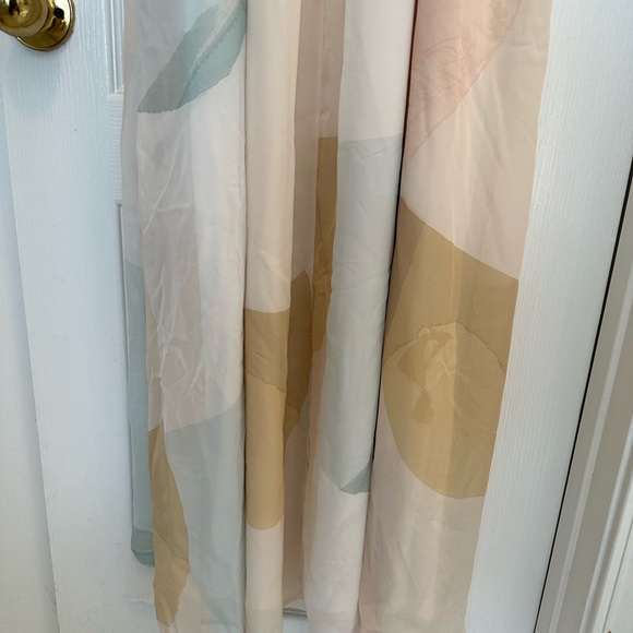 C est 1946 Sheer Lined Pastel Multi Color Long Gown Maxi Dress 55” - Picture 5 of 15